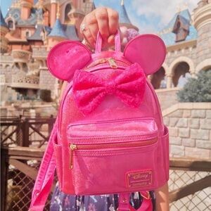 Disney Sparkling Pink Minnie Mouse Backpack